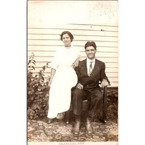 To Ernesha Ima From Vaslili L Salesville OH Vintage Postcard SPM31